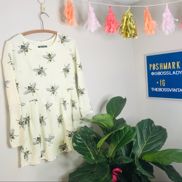 Mini Bumble Bee Skimmer Skater Dress - Picture 4 of 4